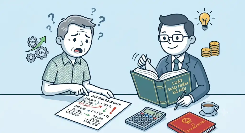 Sai lầm khi tính lương hưu